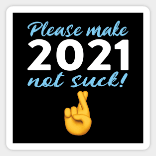 2021 Fingers Crossed New Years Sticker